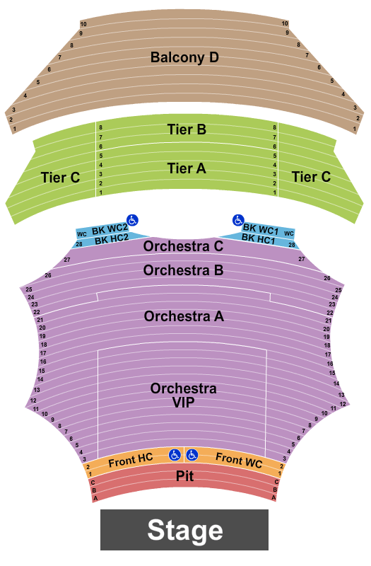 ASU Gammage The Notebook Seating Chart
